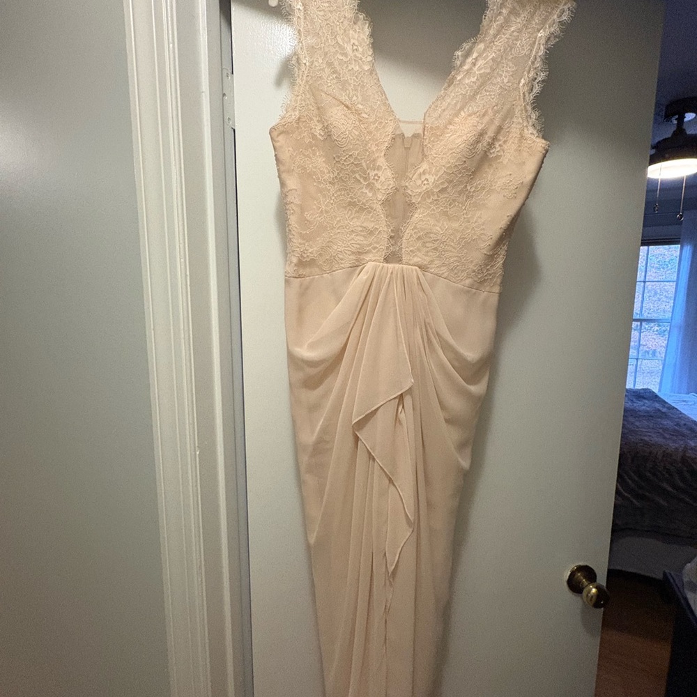 BCBGMaxAzria Cream Lace Dress